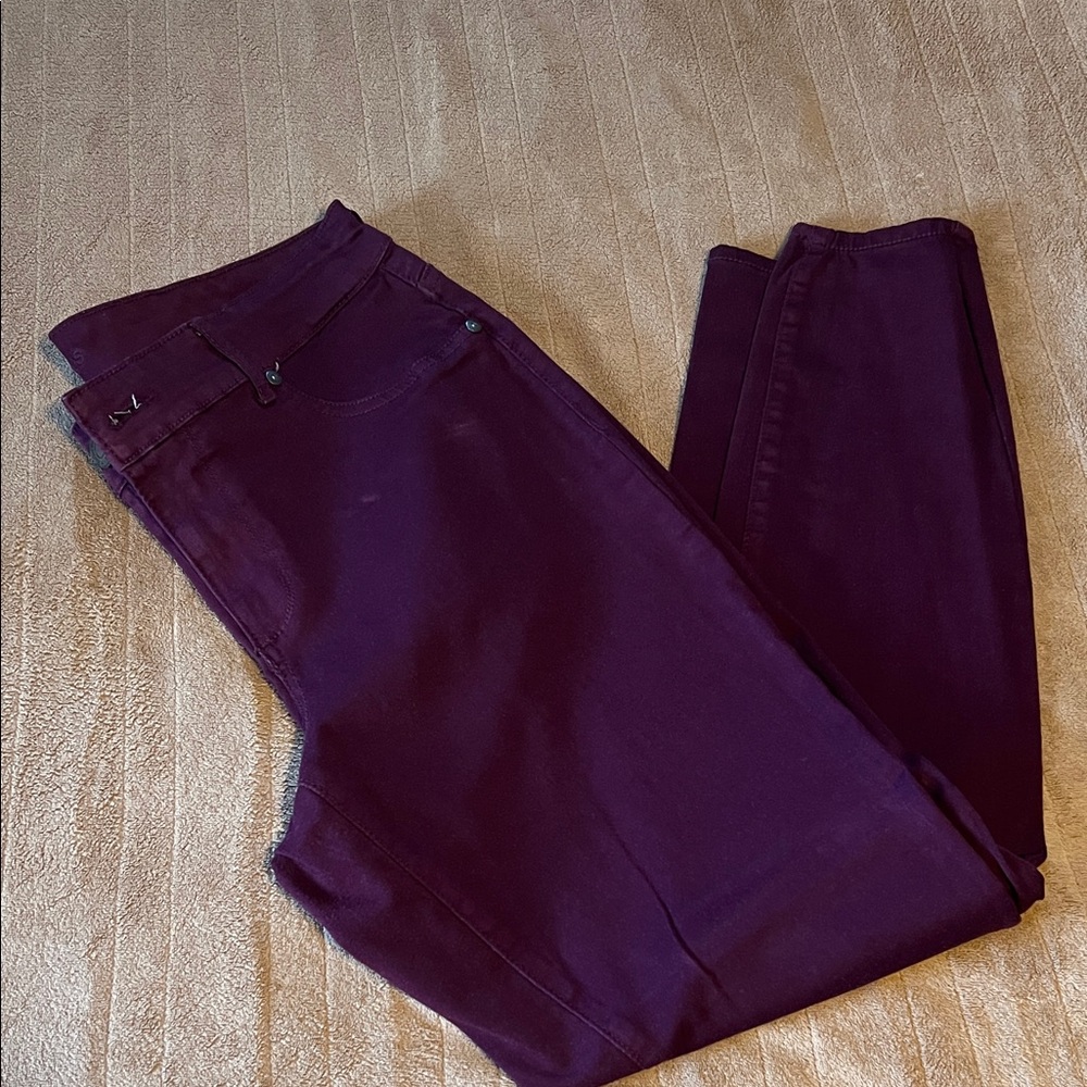 Maurices Burgundy Ankle & Cropped Jeans